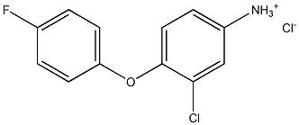 3-chloro-4-(4-fluorophenoxy)benzenaminium chloride Structure