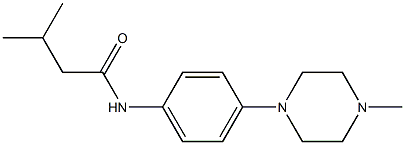 3-methyl-N-[4-(4-methylpiperazino)phenyl]butanamide Structure