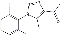 1-[1-(2,6-difluorophenyl)-5-methyl-1H-1,2,3-triazol-4-yl]ethan-1-one 구조식 이미지