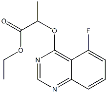 ethyl 2-[(5-fluoro-4-quinazolinyl)oxy]propanoate 구조식 이미지