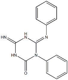 4-imino-1-phenyl-6-(phenylimino)-1,3,5-triazinan-2-one 구조식 이미지