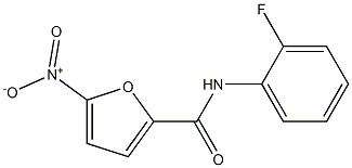 N2-(2-fluorophenyl)-5-nitro-2-furamide 구조식 이미지