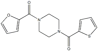 [4-(2-furylcarbonyl)piperazino](2-thienyl)methanone 구조식 이미지