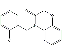 4-(2-chlorobenzyl)-2-methyl-2H-1,4-benzoxazin-3(4H)-one 구조식 이미지