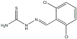 2-(2,6-dichlorobenzylidene)hydrazine-1-carbothioamide 구조식 이미지