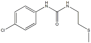 N-(4-chlorophenyl)-N'-[2-(methylthio)ethyl]urea 구조식 이미지