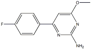 4-(4-fluorophenyl)-6-methoxypyrimidin-2-amine 구조식 이미지