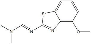 N'-(4-methoxy-1,3-benzothiazol-2-yl)-N,N-dimethyliminoformamide 구조식 이미지