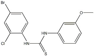 N-(4-bromo-2-chlorophenyl)-N'-(3-methoxyphenyl)thiourea Structure