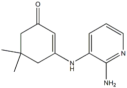 3-[(2-amino-3-pyridinyl)amino]-5,5-dimethyl-2-cyclohexen-1-one 구조식 이미지