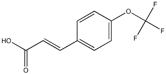 (2E)-3-[4-(trifluoromethoxy)phenyl]acrylic acid 구조식 이미지