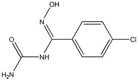 N-[(4-chlorophenyl)(hydroxyimino)methyl]urea 구조식 이미지