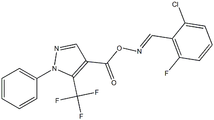 4-[({[(2-chloro-6-fluorophenyl)methylene]amino}oxy)carbonyl]-1-phenyl-5-(trifluoromethyl)-1H-pyrazole Structure