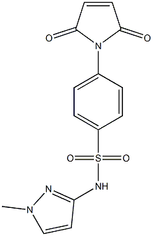 4-(2,5-dioxo-2,5-dihydro-1H-pyrrol-1-yl)-N-(1-methyl-1H-pyrazol-3-yl)benzenesulfonamide Structure