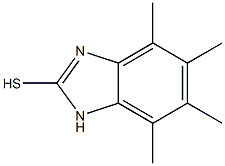 4,5,6,7-tetramethyl-1H-benzo[d]imidazole-2-thiol 구조식 이미지