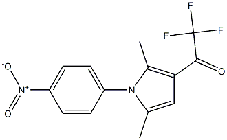 1-[2,5-dimethyl-1-(4-nitrophenyl)-1H-pyrrol-3-yl]-2,2,2-trifluoro-1-ethanone 구조식 이미지