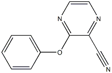 3-phenoxy-2-pyrazinecarbonitrile 구조식 이미지