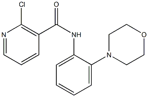 2-chloro-N-(2-morpholinophenyl)nicotinamide 구조식 이미지