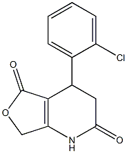 4-(2-chlorophenyl)-4,7-dihydrofuro[3,4-b]pyridine-2,5(1H,3H)-dione Structure