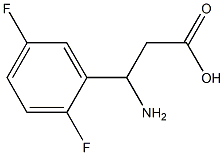 3-amino-3-(2,5-difluorophenyl)propanoic acid Structure