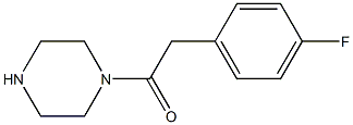 1-[(4-fluorophenyl)acetyl]piperazine 구조식 이미지