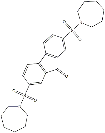 2,7-di(azepan-1-ylsulfonyl)-9H-fluoren-9-one Structure