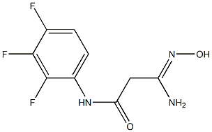 N1-(2,3,4-trifluorophenyl)-3-amino-3-hydroxyiminopropanamide 구조식 이미지