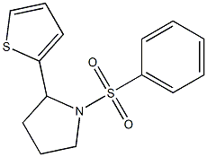 1-(phenylsulfonyl)-2-(2-thienyl)pyrrolidine 구조식 이미지