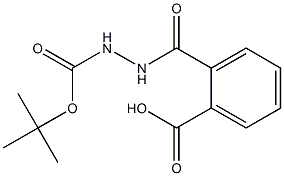 2-{[2-(tert-butoxycarbonyl)hydrazino]carbonyl}benzoic acid 구조식 이미지