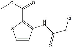 methyl 3-[(2-chloroacetyl)amino]-2-thiophenecarboxylate Structure