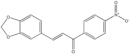 3-(1,3-benzodioxol-5-yl)-1-(4-nitrophenyl)prop-2-en-1-one 구조식 이미지