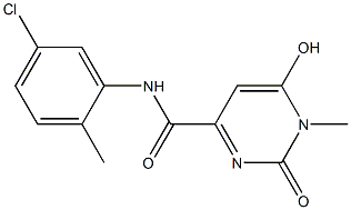 N-(5-chloro-2-methylphenyl)-6-hydroxy-1-methyl-2-oxo-1,2-dihydro-4-pyrimidinecarboxamide 구조식 이미지