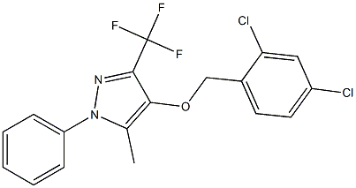 4-[(2,4-dichlorobenzyl)oxy]-5-methyl-1-phenyl-3-(trifluoromethyl)-1H-pyrazole 구조식 이미지