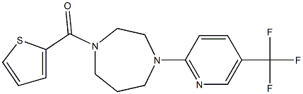 2-thienyl{4-[5-(trifluoromethyl)-2-pyridyl]-1,4-diazepan-1-yl}methanone Structure