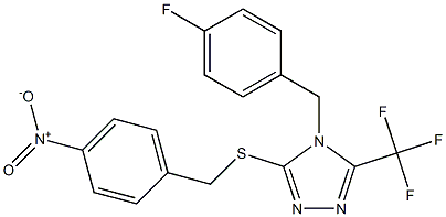 4-(4-fluorobenzyl)-3-[(4-nitrobenzyl)sulfanyl]-5-(trifluoromethyl)-4H-1,2,4-triazole Structure