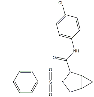 N-(4-chlorophenyl)-3-[(4-methylphenyl)sulfonyl]-3-azabicyclo[3.1.0]hexane-2-carboxamide Structure
