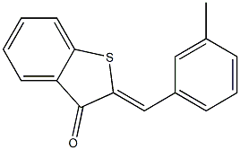 2-(3-methylbenzylidene)-2,3-dihydrobenzo[b]thiophen-3-one 구조식 이미지