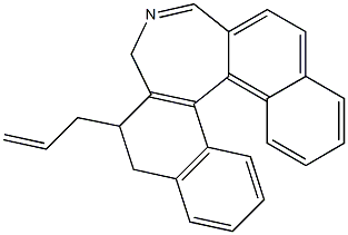 2-allyl-2,3-dihydro-1H-dinaphtho[2,1-c:1,2-e]azepine 구조식 이미지