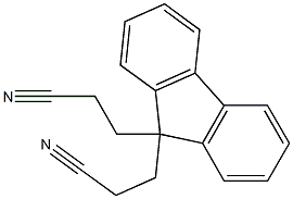 3-[9-(2-cyanoethyl)-9H-fluoren-9-yl]propanenitrile 구조식 이미지