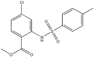 methyl 4-chloro-2-{[(4-methylphenyl)sulfonyl]amino}benzoate 구조식 이미지