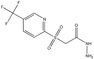 2-{[5-(trifluoromethyl)-2-pyridyl]sulfonyl}ethanohydrazide Structure