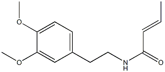 (E)-N-(3,4-dimethoxyphenethyl)-2-butenamide Structure