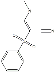 (E)-3-(dimethylamino)-2-(phenylsulfonyl)-2-propenenitrile Structure