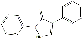 2,4-diphenyl-1,2-dihydro-3H-pyrazol-3-one 구조식 이미지