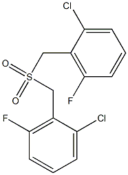 di(2-chloro-6-fluorobenzyl) sulfone Structure