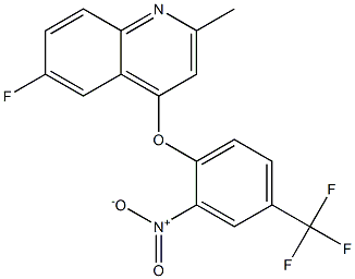 6-fluoro-2-methyl-4-[2-nitro-4-(trifluoromethyl)phenoxy]quinoline 구조식 이미지