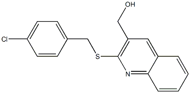 {2-[(4-chlorobenzyl)sulfanyl]-3-quinolinyl}methanol Structure