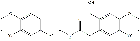 N1-(3,4-dimethoxyphenethyl)-2-[2-(hydroxymethyl)-4,5-dimethoxyphenyl]acetamide Structure