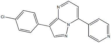 3-(4-chlorophenyl)-7-(4-pyridinyl)pyrazolo[1,5-a]pyrimidine Structure