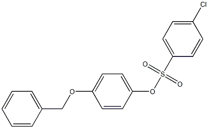 4-(benzyloxy)phenyl 4-chlorobenzene-1-sulfonate 구조식 이미지